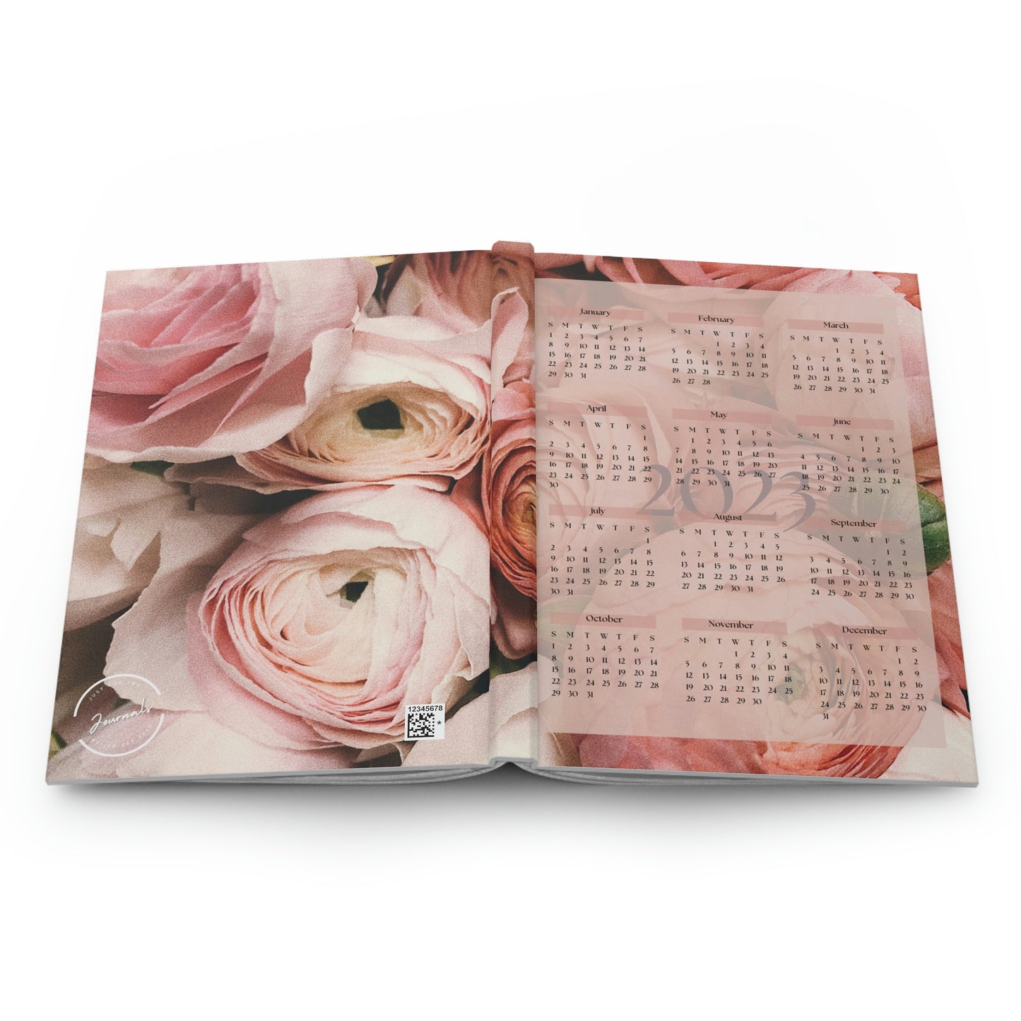 Flower Calendar 2023 Hardcover Journal Matte