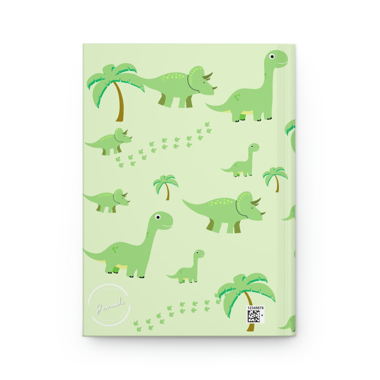 Dino and Palm Trees Hardcover Journal Matte