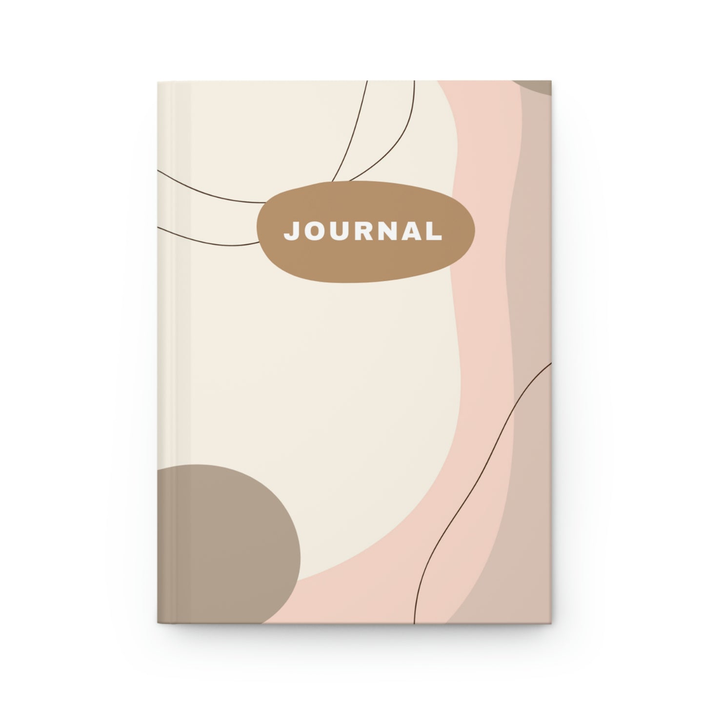 Brown and Pink Journal Hardcover Journal Matte
