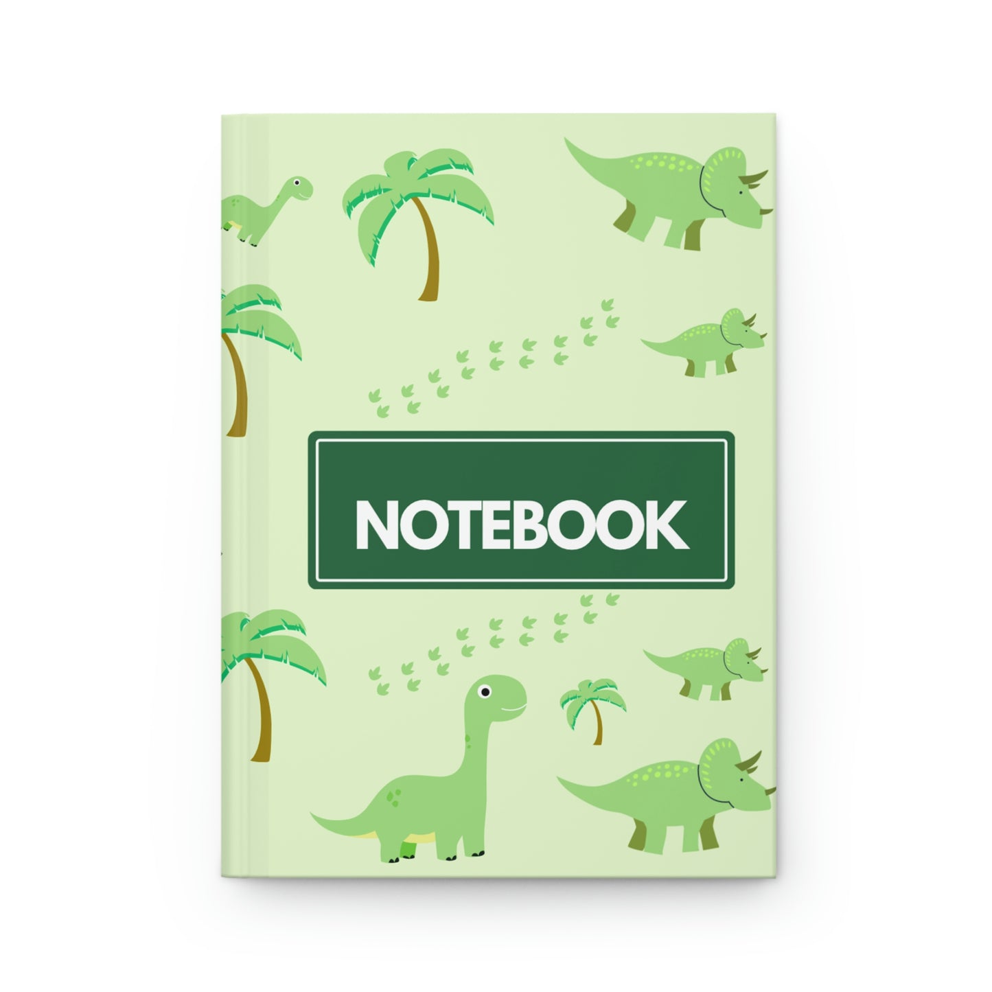 Dino and Palm Trees Hardcover Journal Matte