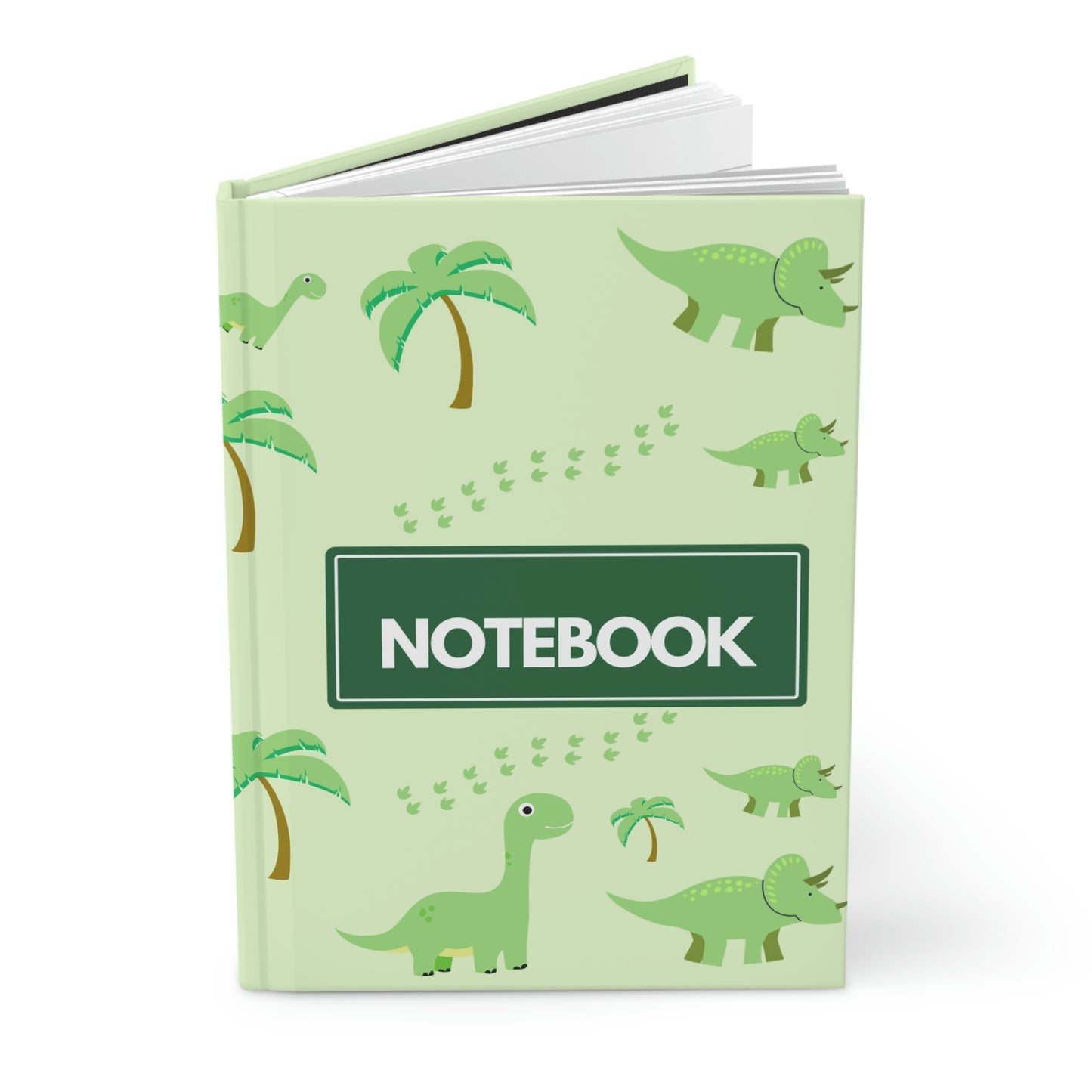 Dino and Palm Trees Hardcover Journal Matte