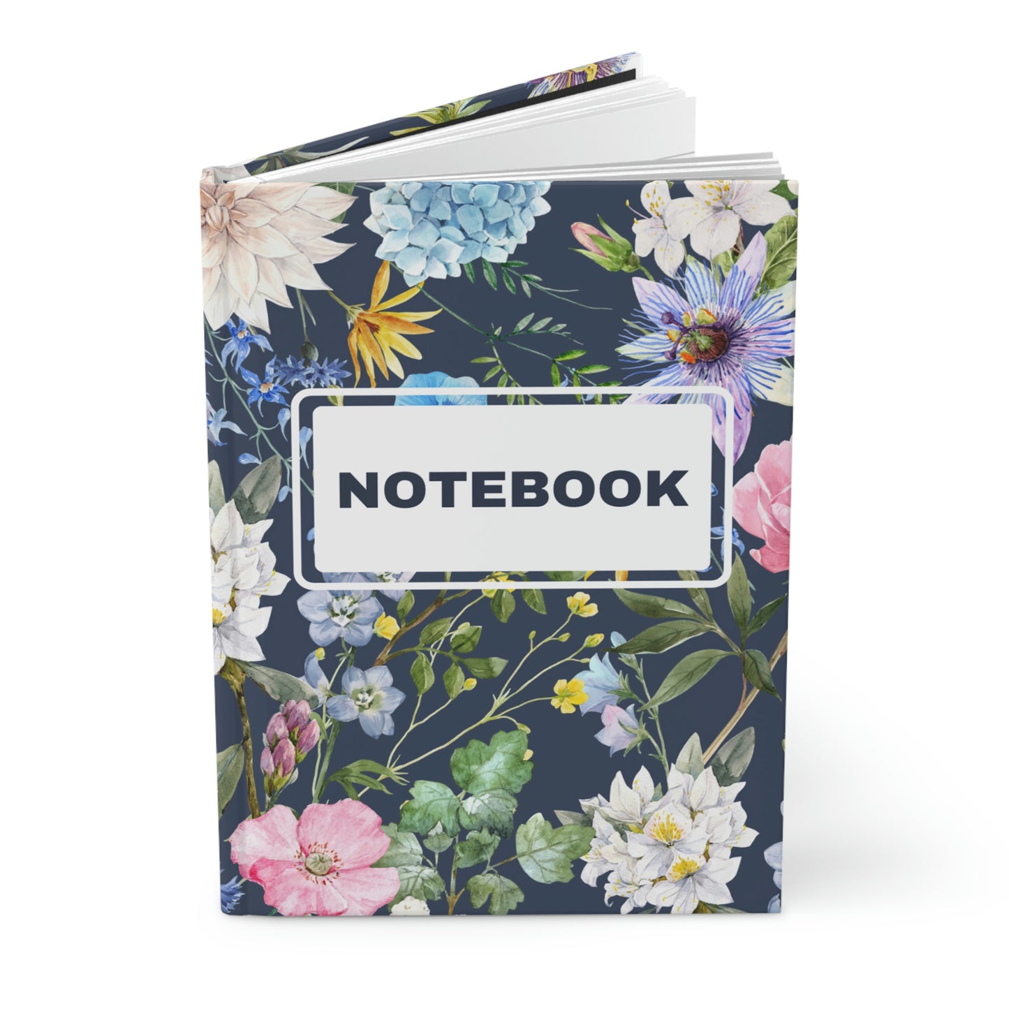 Flower Notebook Hardcover Journal Matte