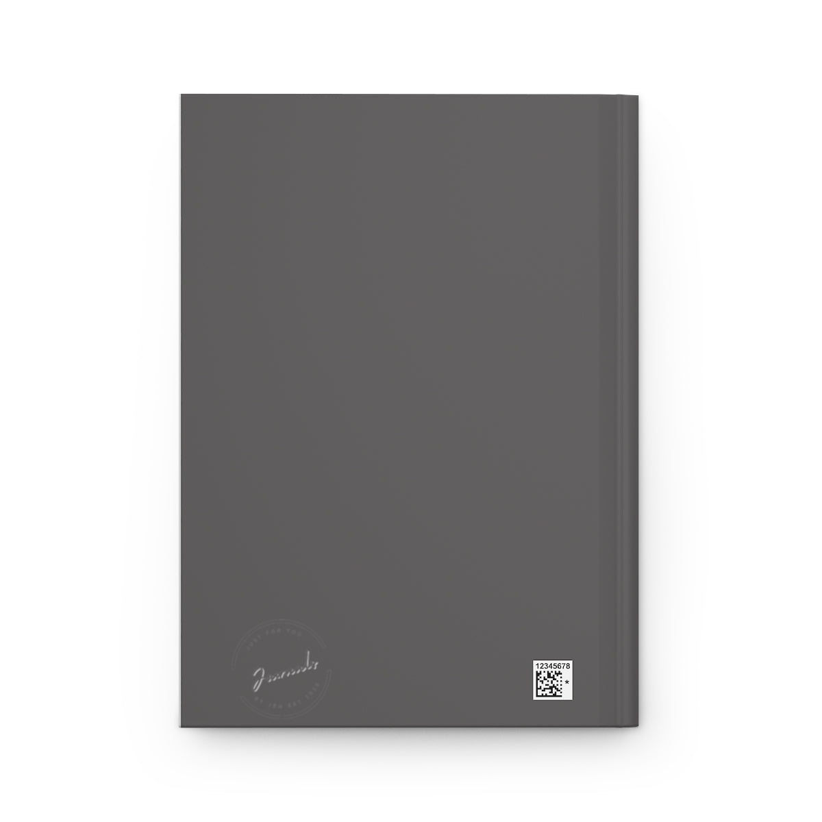 Flower Cross Grey Hardcover Journal Matte