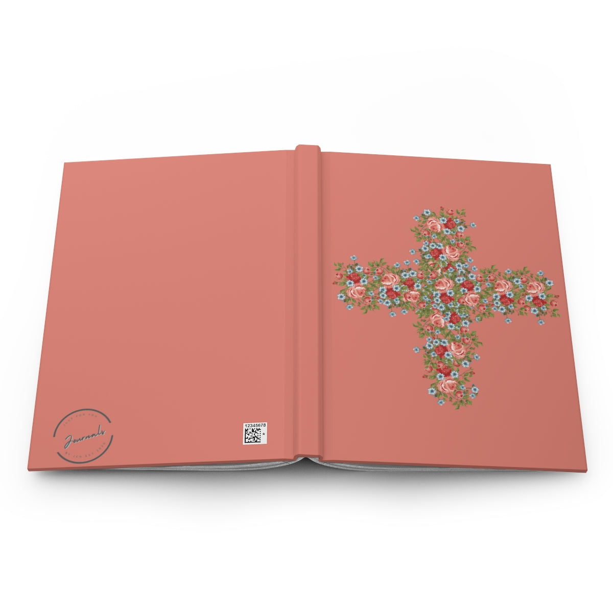 Flower Cross Hardcover Journal Matte