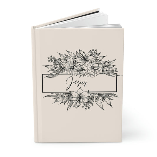 Jesus and Flowers Hardcover Journal Matte