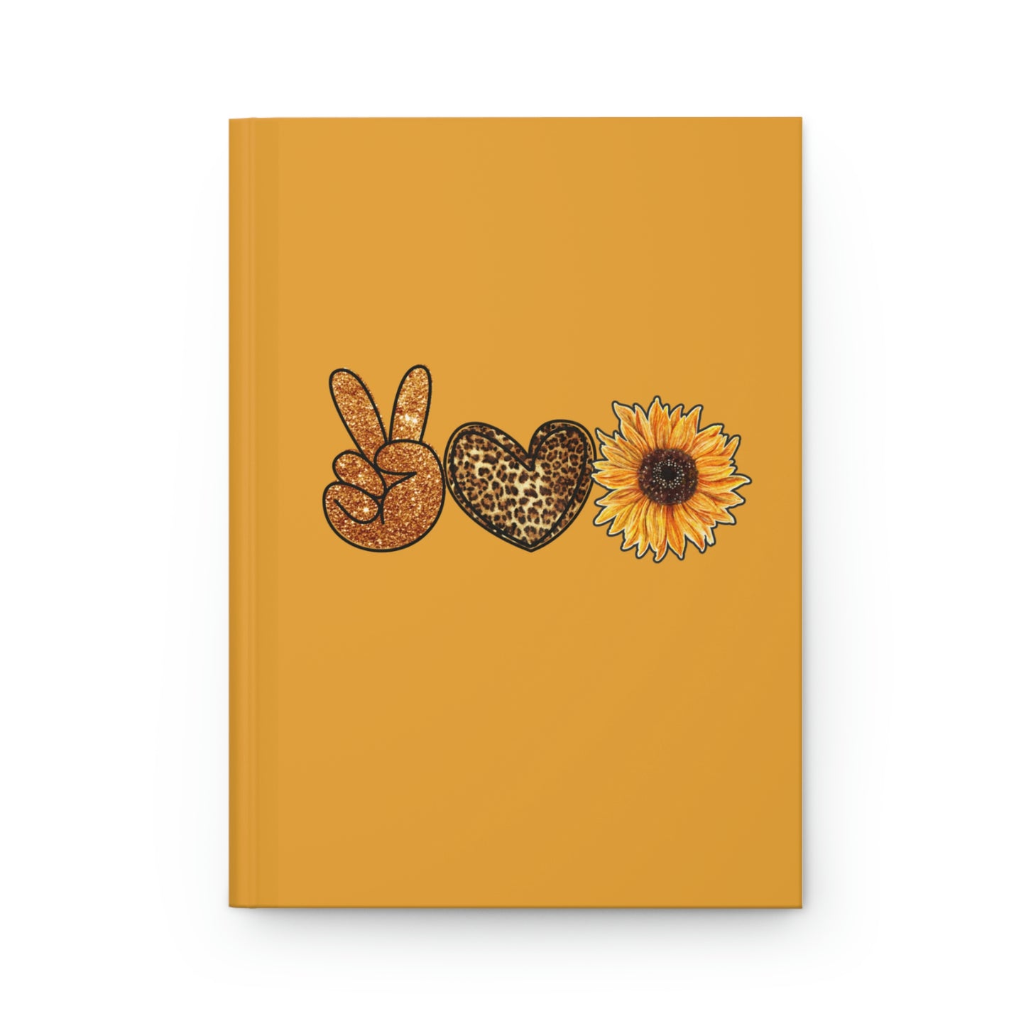 Peace Love Sunflower Hardcover Journal Matte