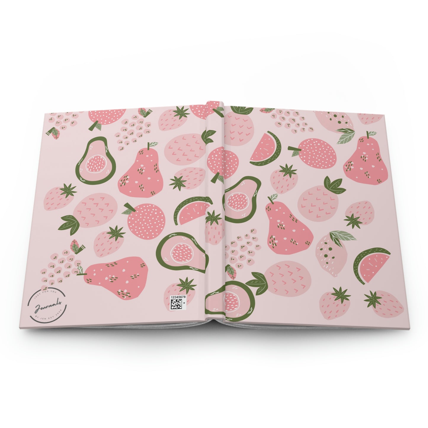 Pink Foods Hardcover Journal Matte