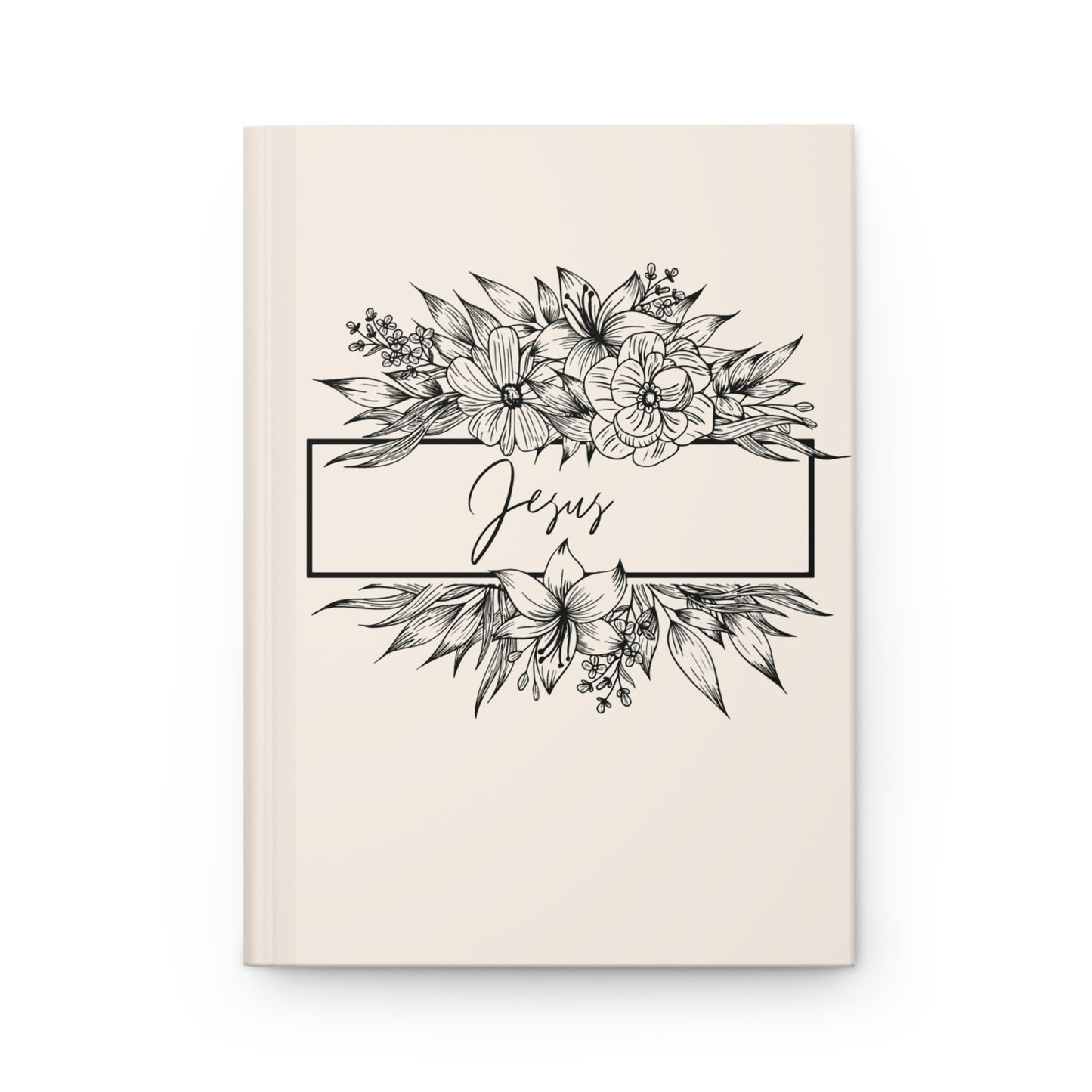 Jesus and Flowers Hardcover Journal Matte