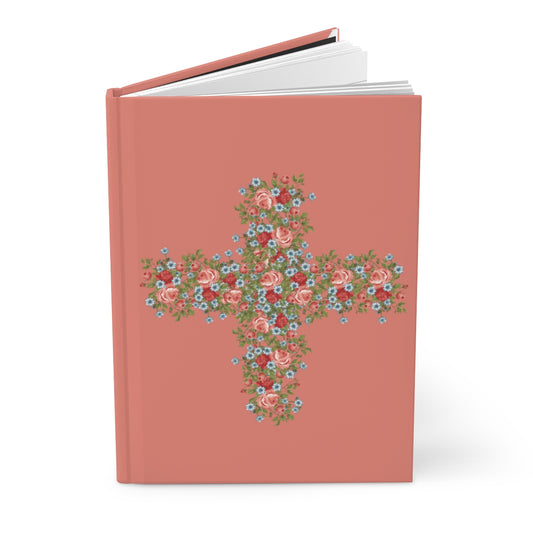 Flower Cross Hardcover Journal Matte