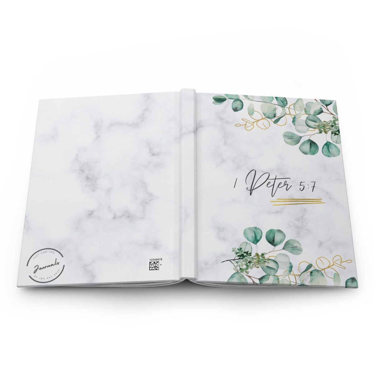 1 Peter 5:7 Hardcover Journal Matte