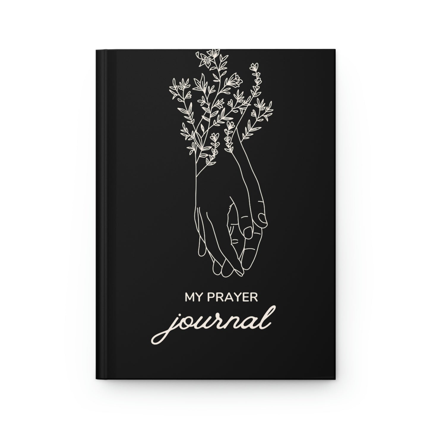 Black Prayer Journal Hardcover Journal Matte