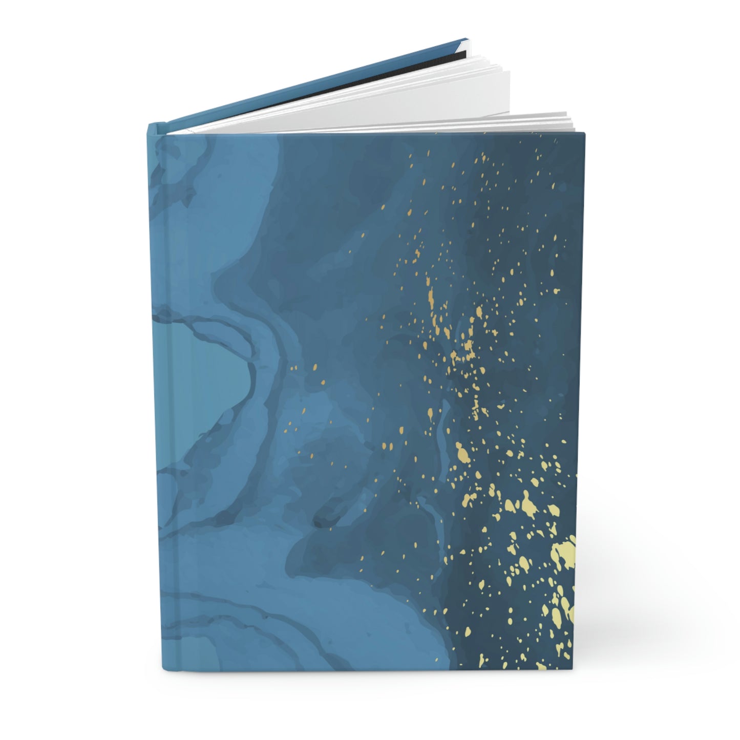 Blue/Gold Hardcover Journal Matte