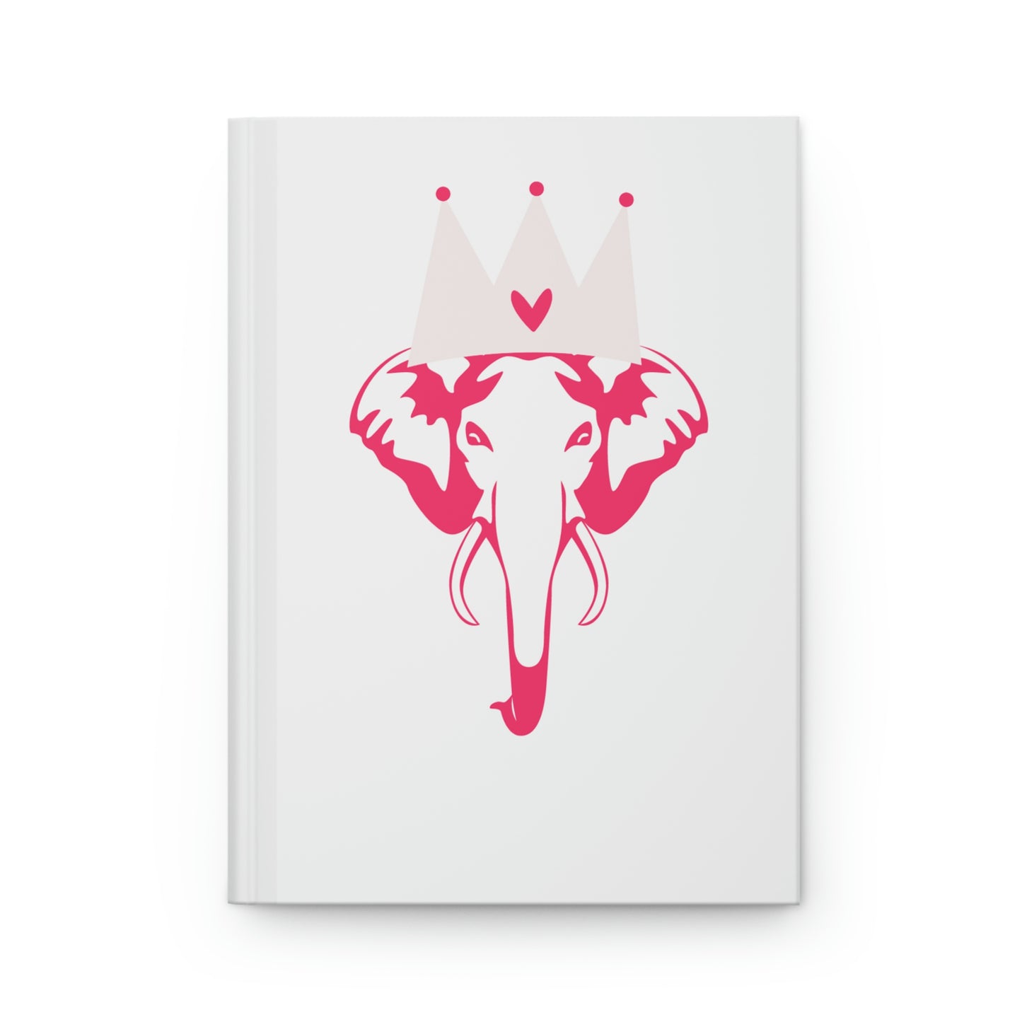 Pink Elephant Hardcover Journal Matte