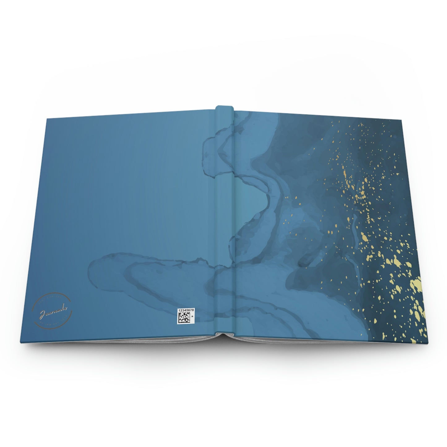 Blue/Gold Hardcover Journal Matte