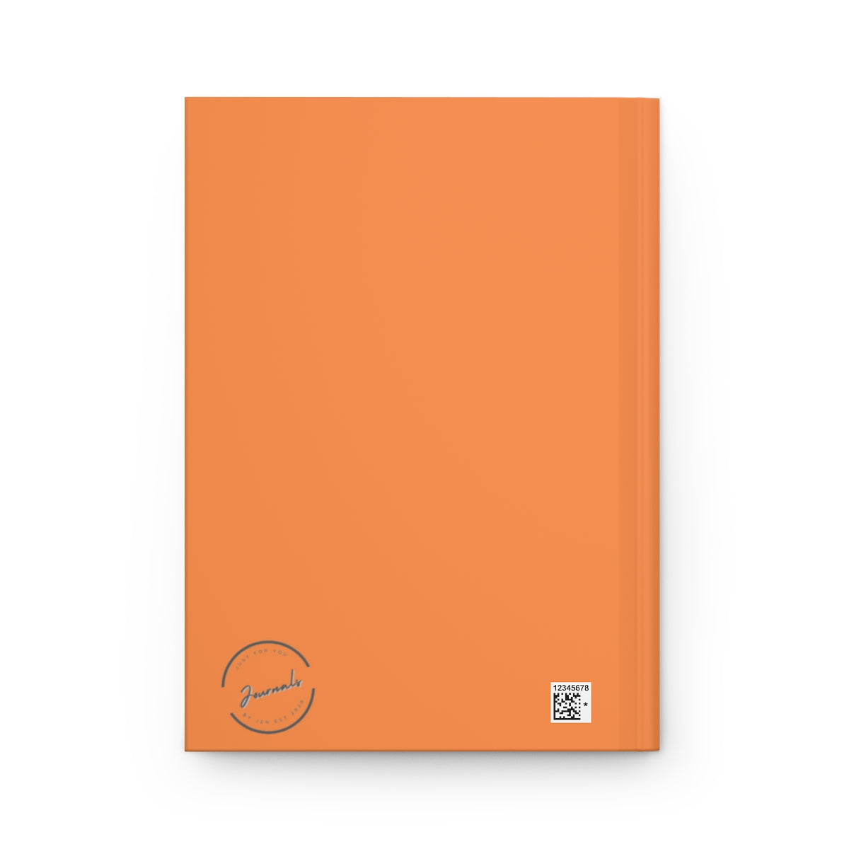 Orange Cross Hardcover Journal Matte