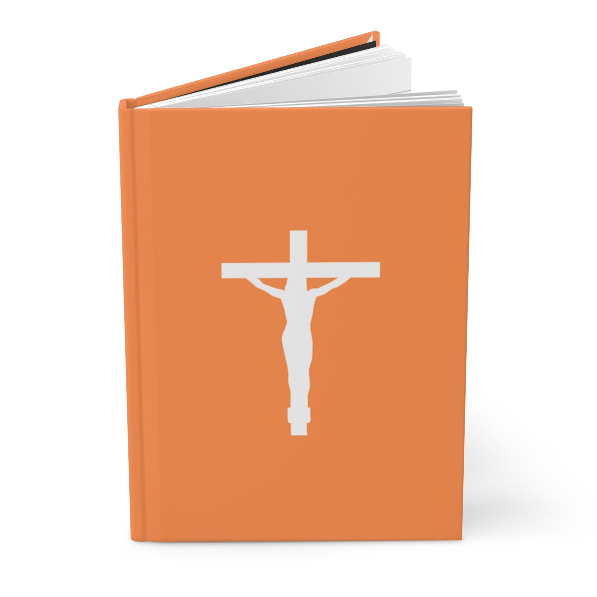 Orange Cross Hardcover Journal Matte