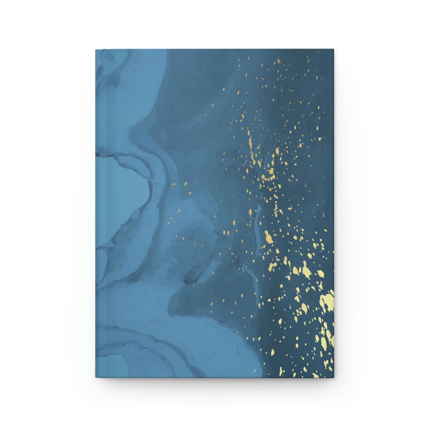 Blue/Gold Hardcover Journal Matte