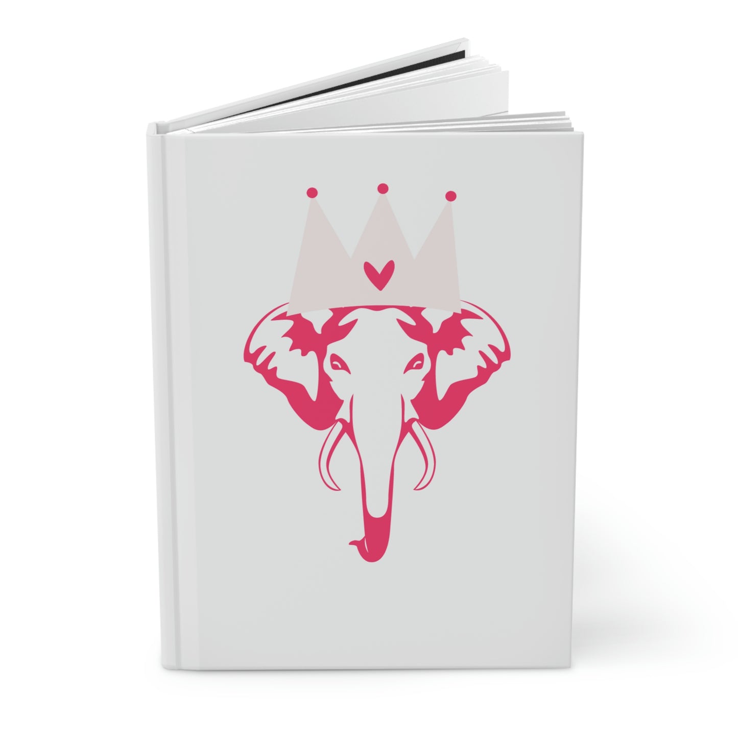 Pink Elephant Hardcover Journal Matte