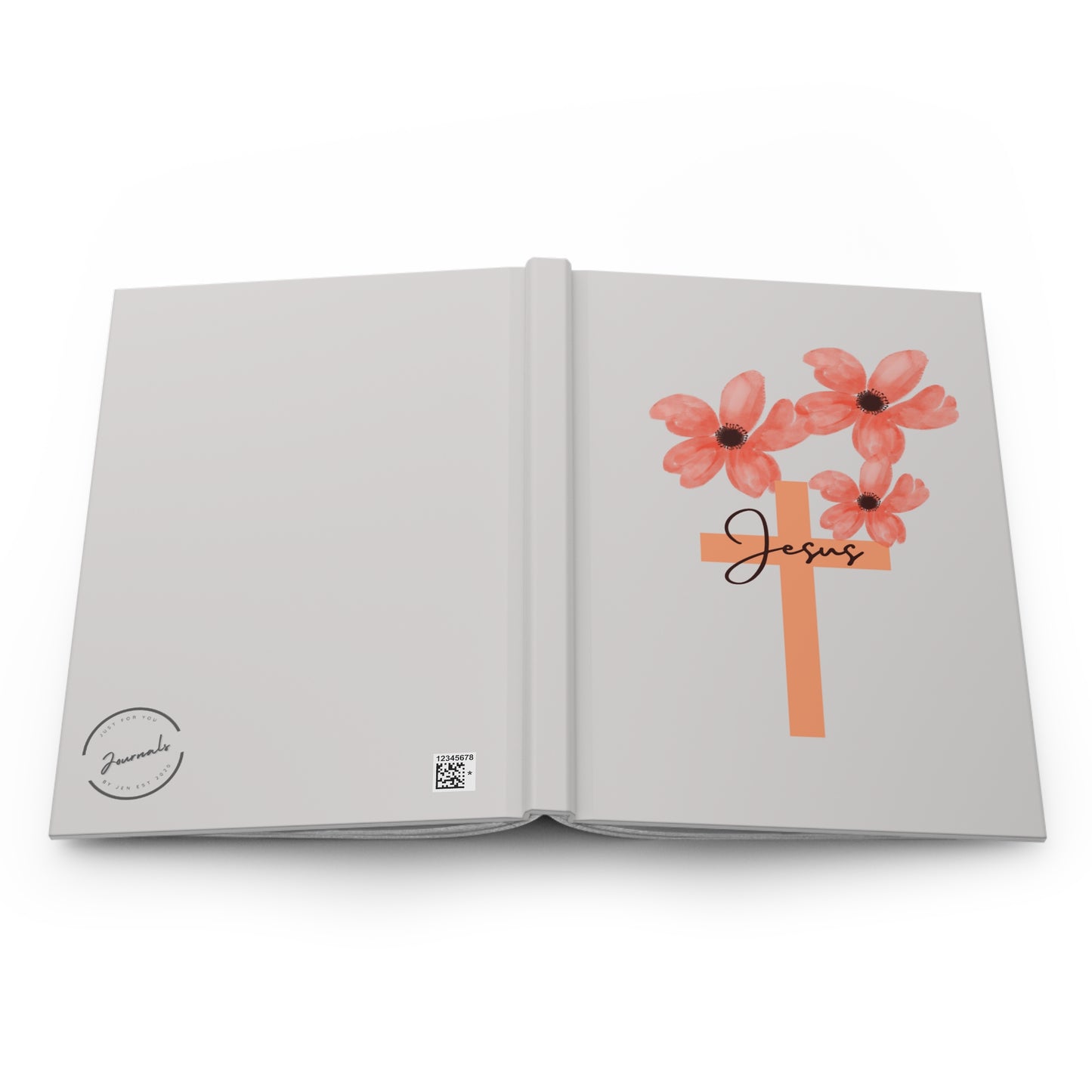 Jesus Flower Cross Hardcover Journal Matte