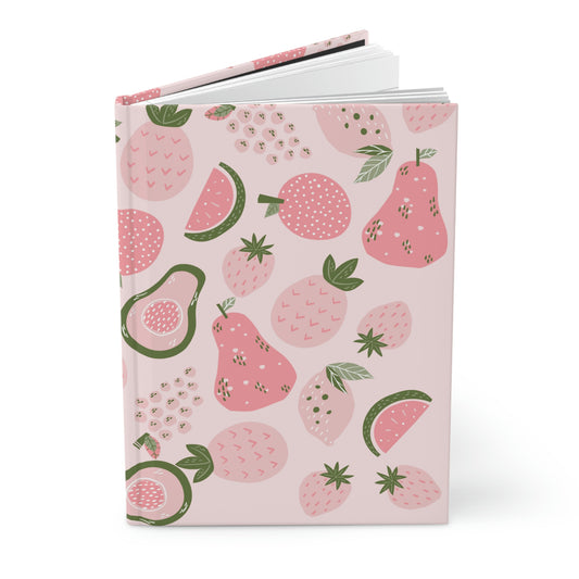 Pink Foods Hardcover Journal Matte