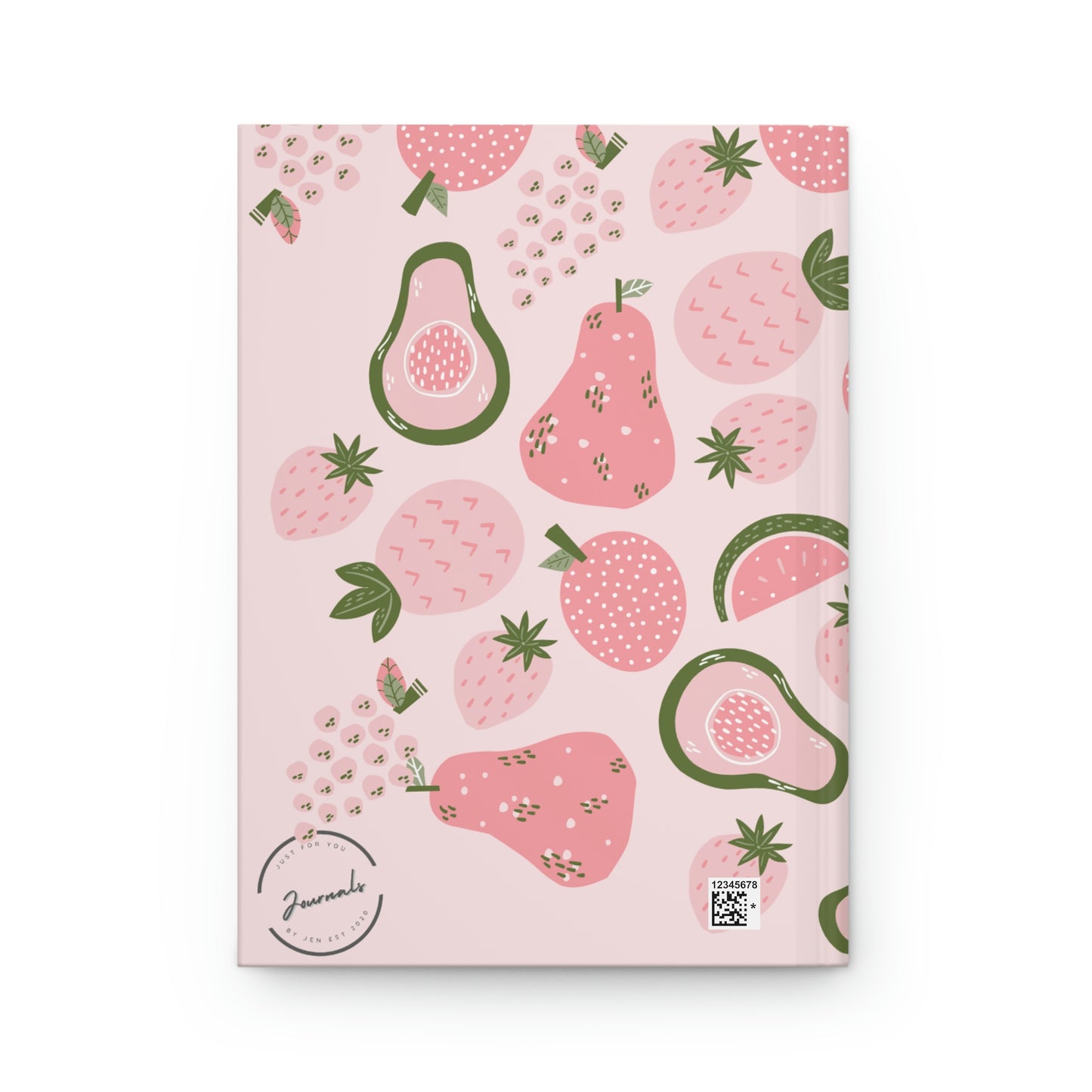 Pink Foods Hardcover Journal Matte