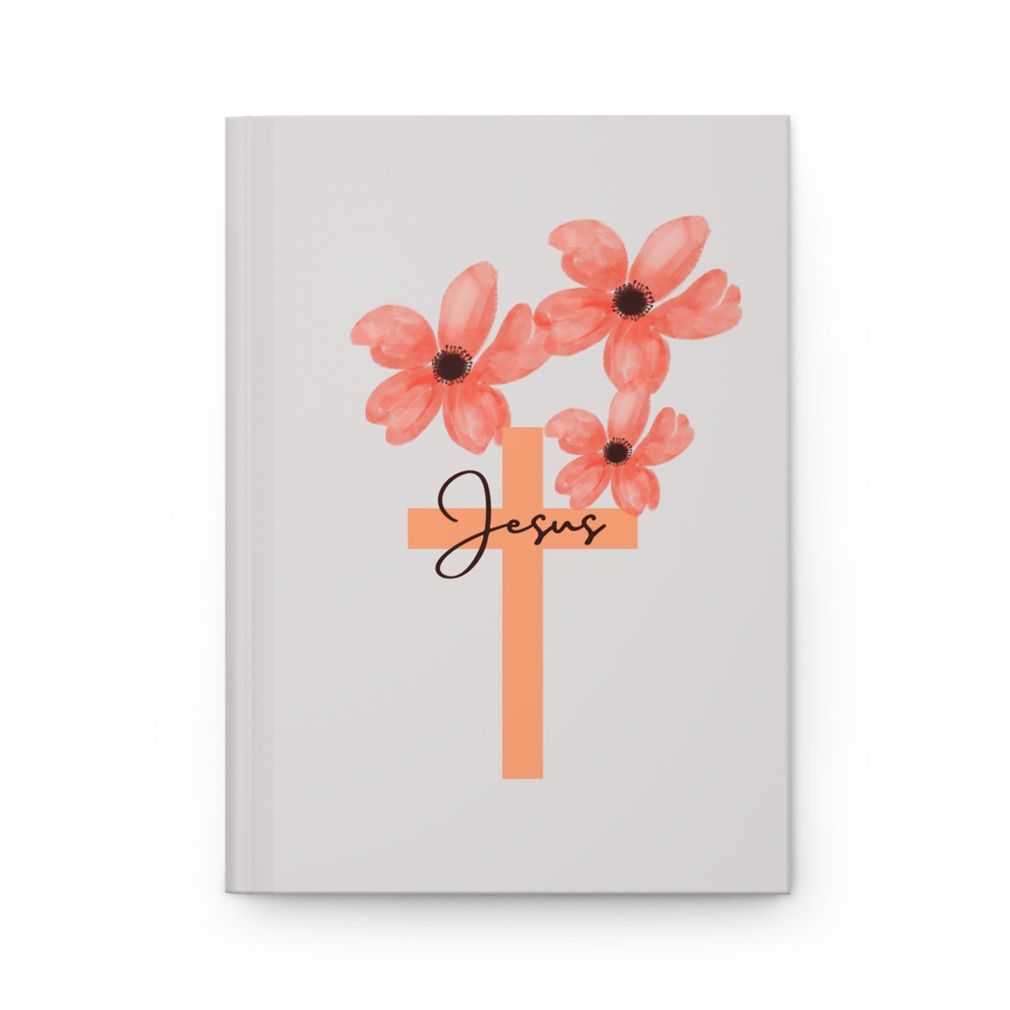 Jesus Flower Cross Hardcover Journal Matte